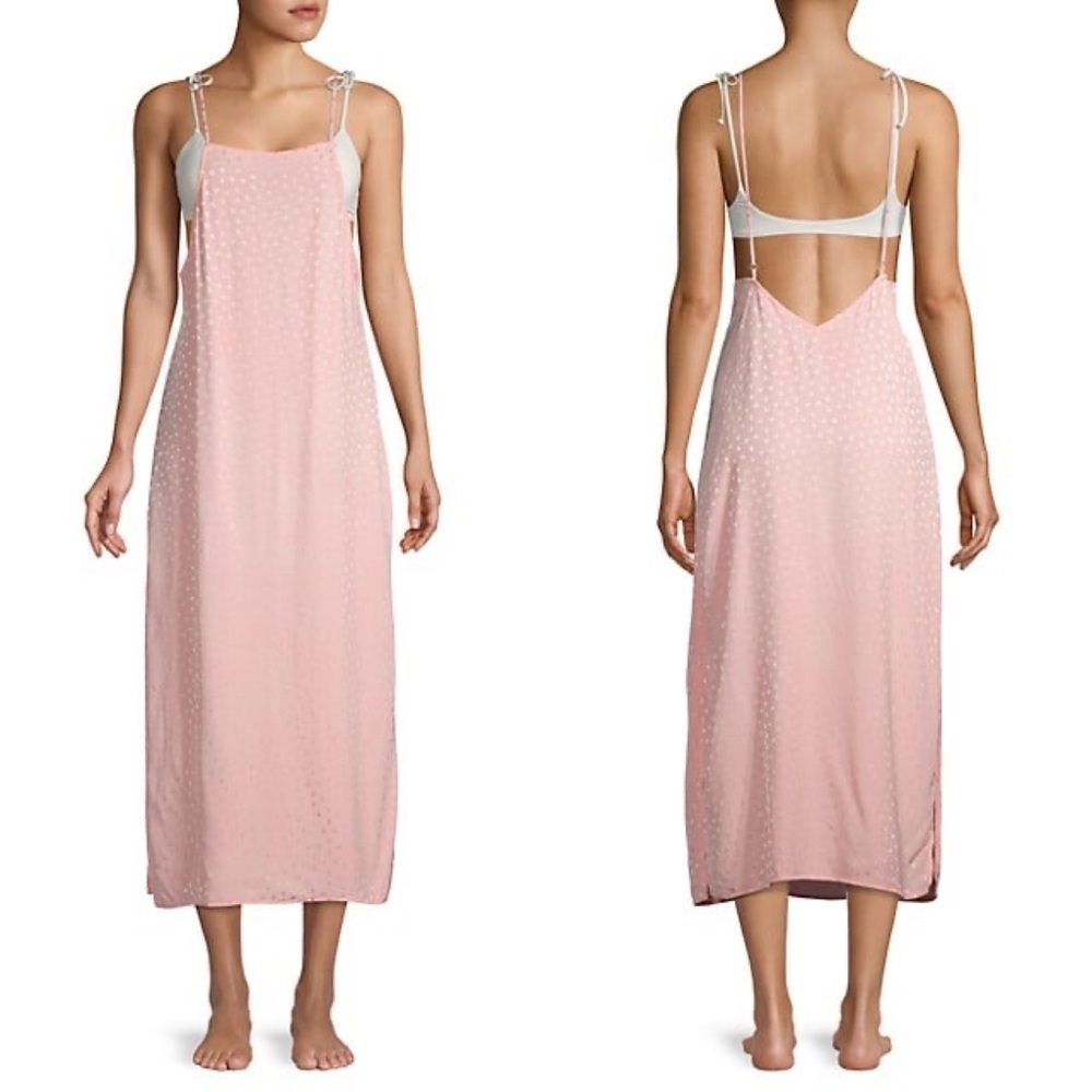 Onia Pink Sleeveless Slip Dress